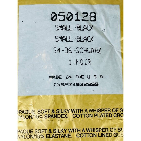 Silkies Opaque Black Pantyhose Small Nylon Blend Soft Silky Support - Picture 3 of 7